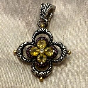Barbara Bixby 925/18kt flower pendant